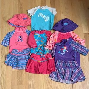 UV Skinz Swimsuit sets for girls, sz 3-4T!